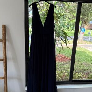 Lulu's Midnight Blue Wedding Dress